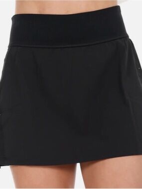 SPANX Get Moving Skort Athletic Tennis Workout Walking Skirt Black Sz medium